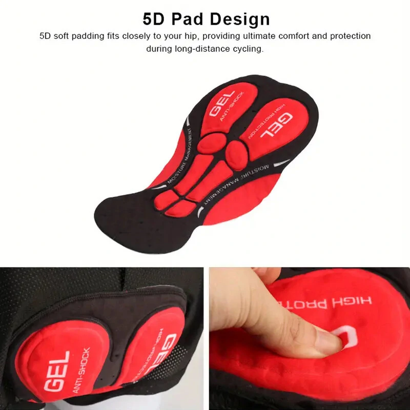 (image for) Men's Cycling Pant 3D Gel Breathable Shockproof Elastic Sweat-absorbent Sport Shorts Underpants for Bicycle